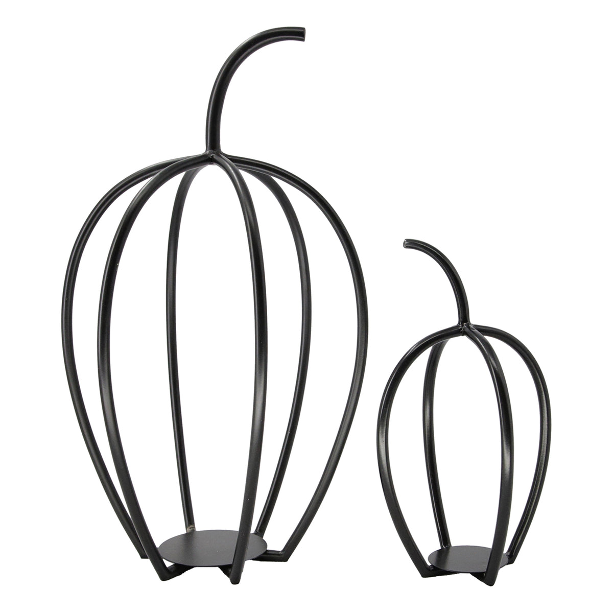Set of 2 Wire Pumpkins