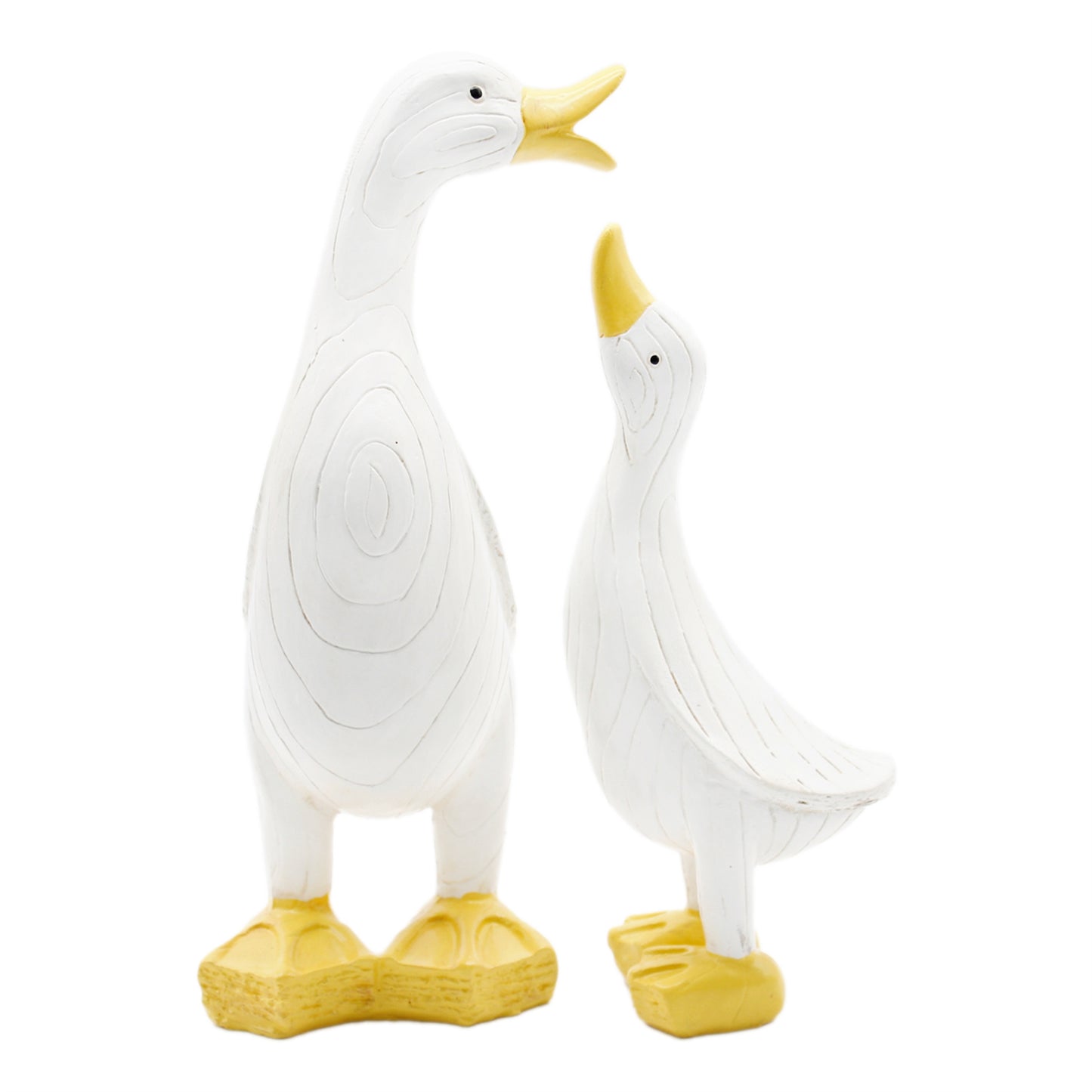 Set of 2 Vintage Resin Ducks