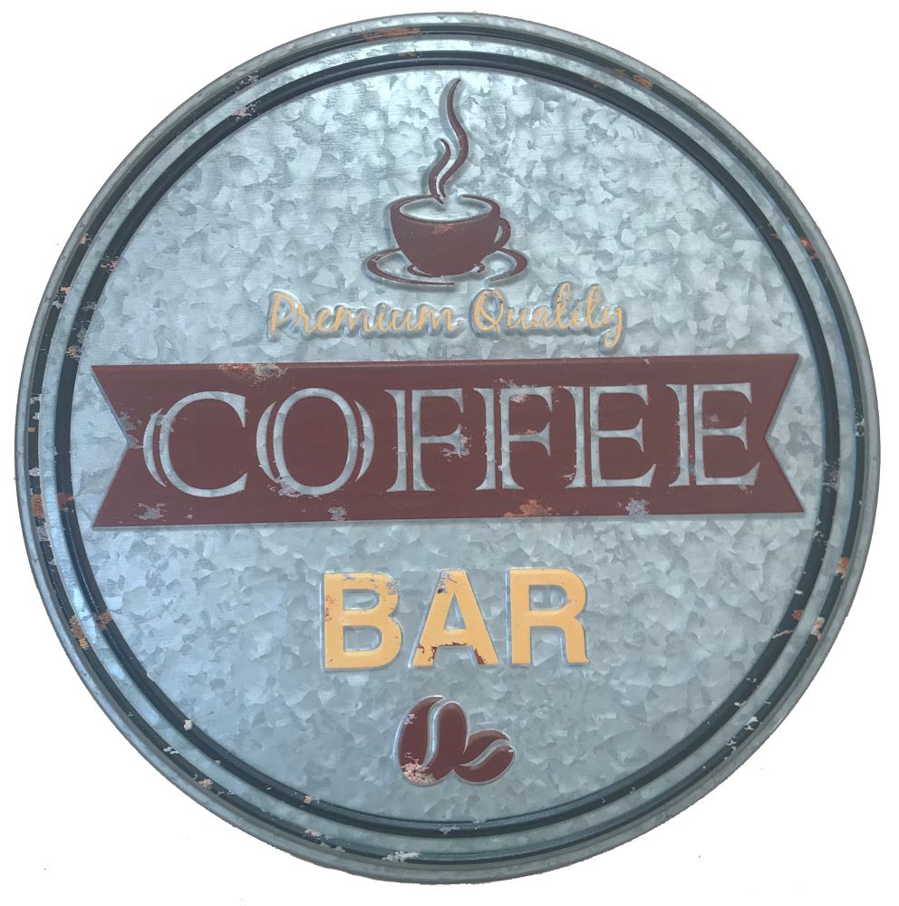 Galvanized Coffee Bar Sign