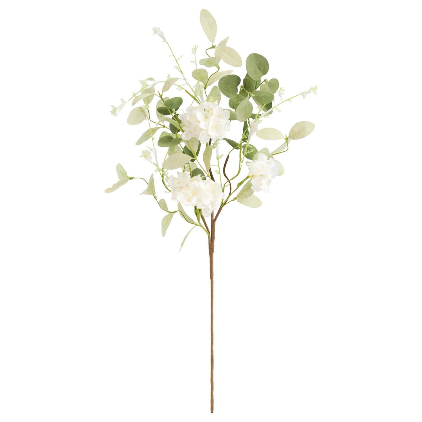 Sage Eucalyptus and White Flower Pick 24"