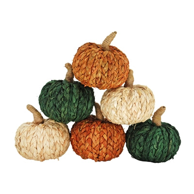 Rope Pumpkins Set of 6