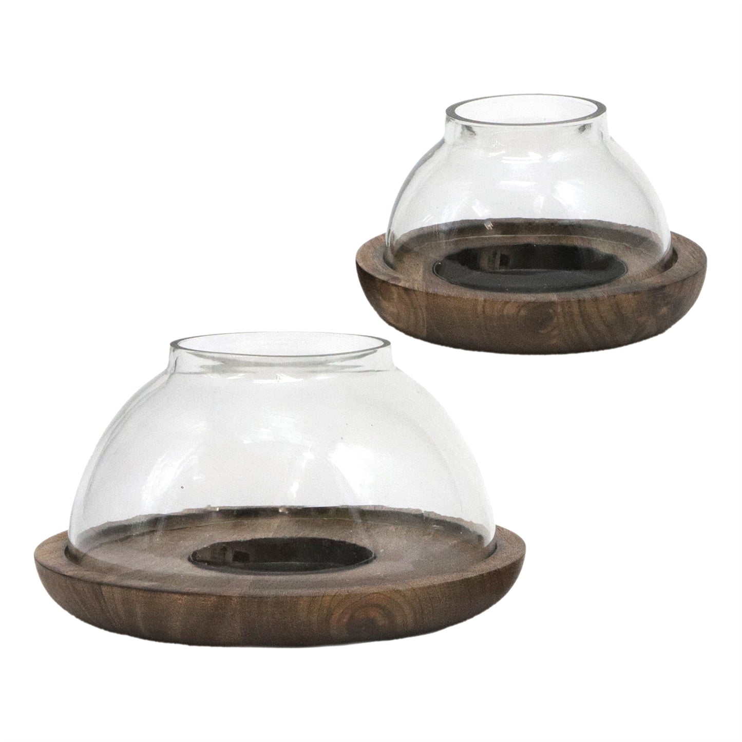 Set of 2 Wide Hurrcane Glasses