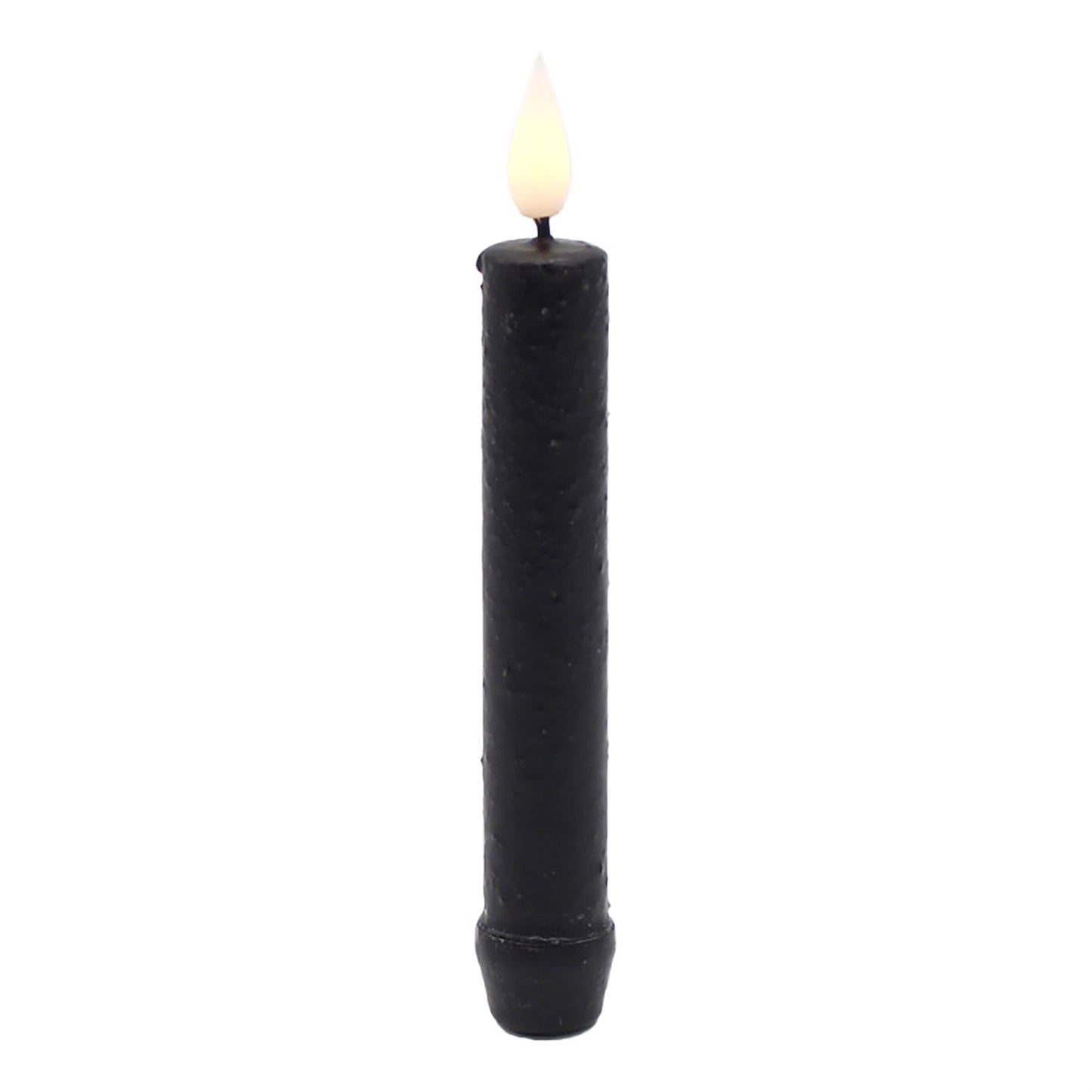 6.25" Black LED Taper Candle