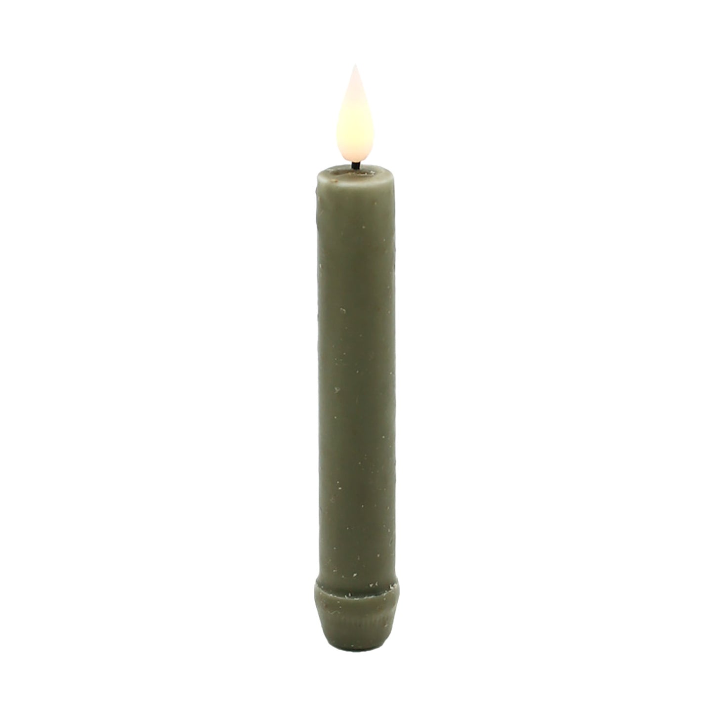 6.25" Green LED Taper Candle
