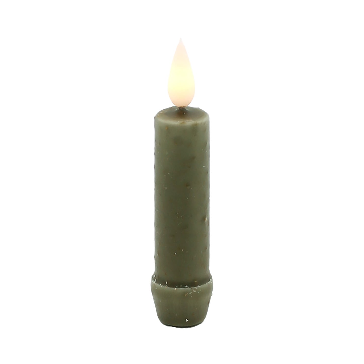 4.25" Green LED Taper Candle