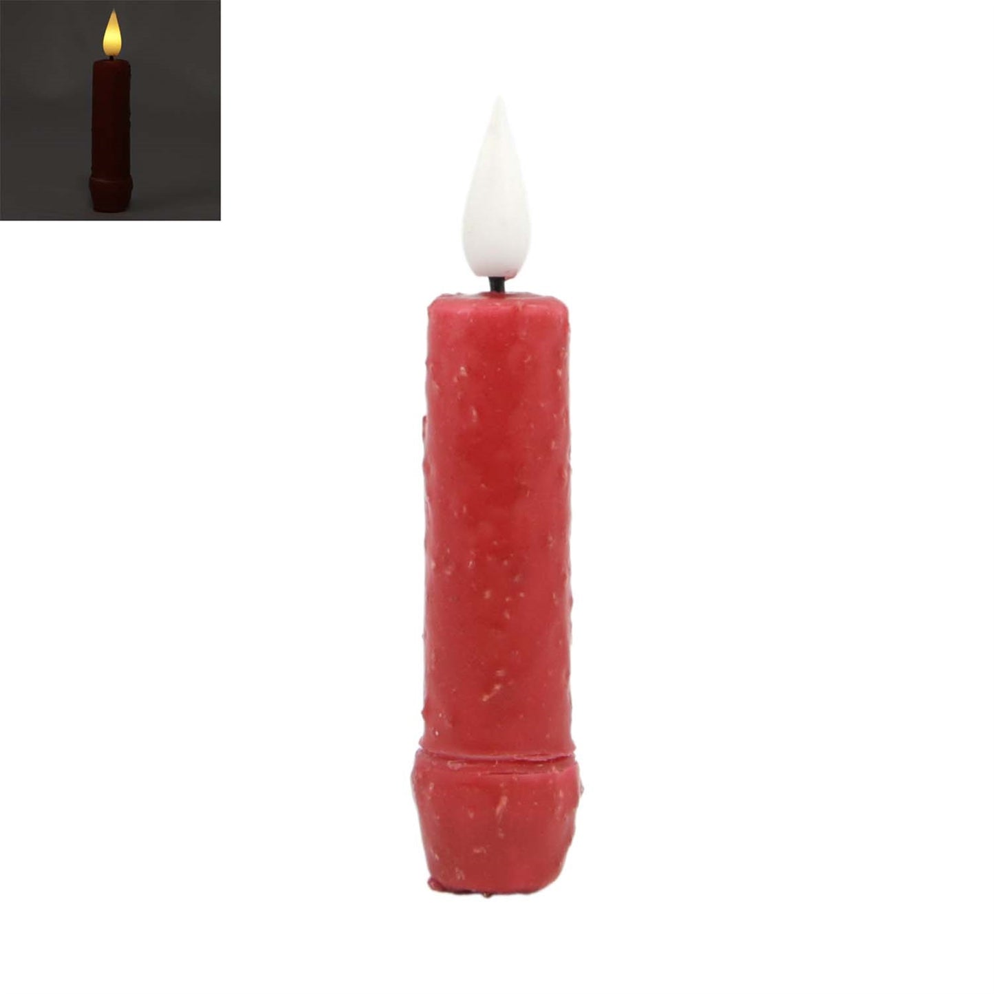 4 inch Red Simple LED Taper