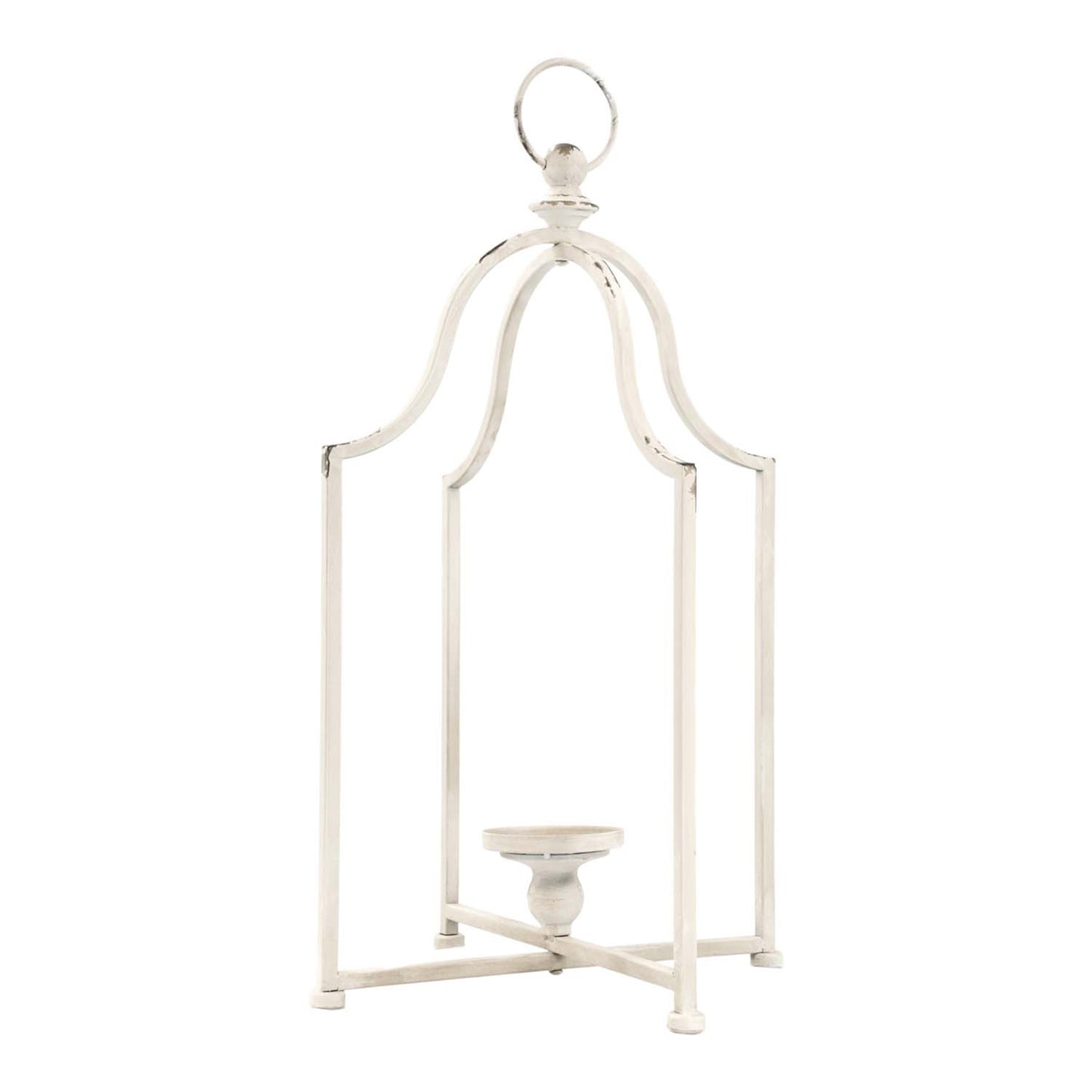 Short Cream Folding Lantern