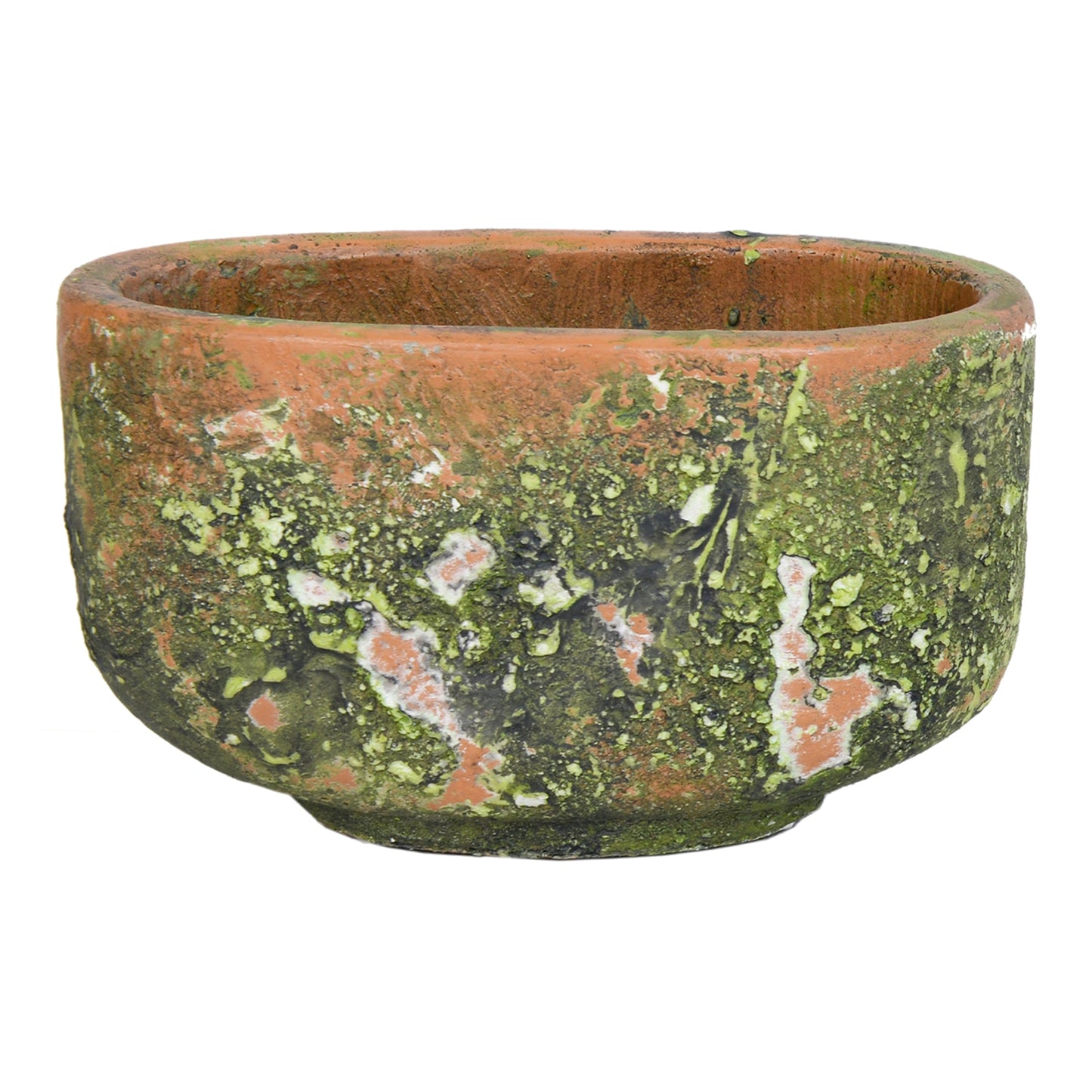 6" Oval Rustic Green Planter