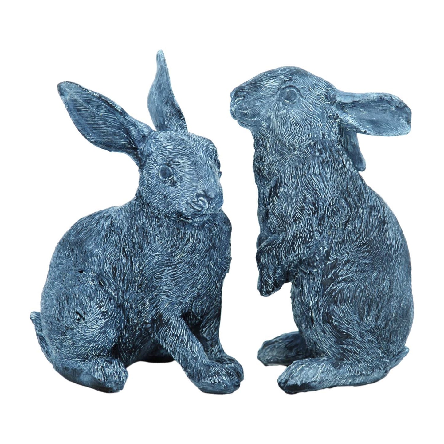 2 Assorted Dark Gray Bunnies