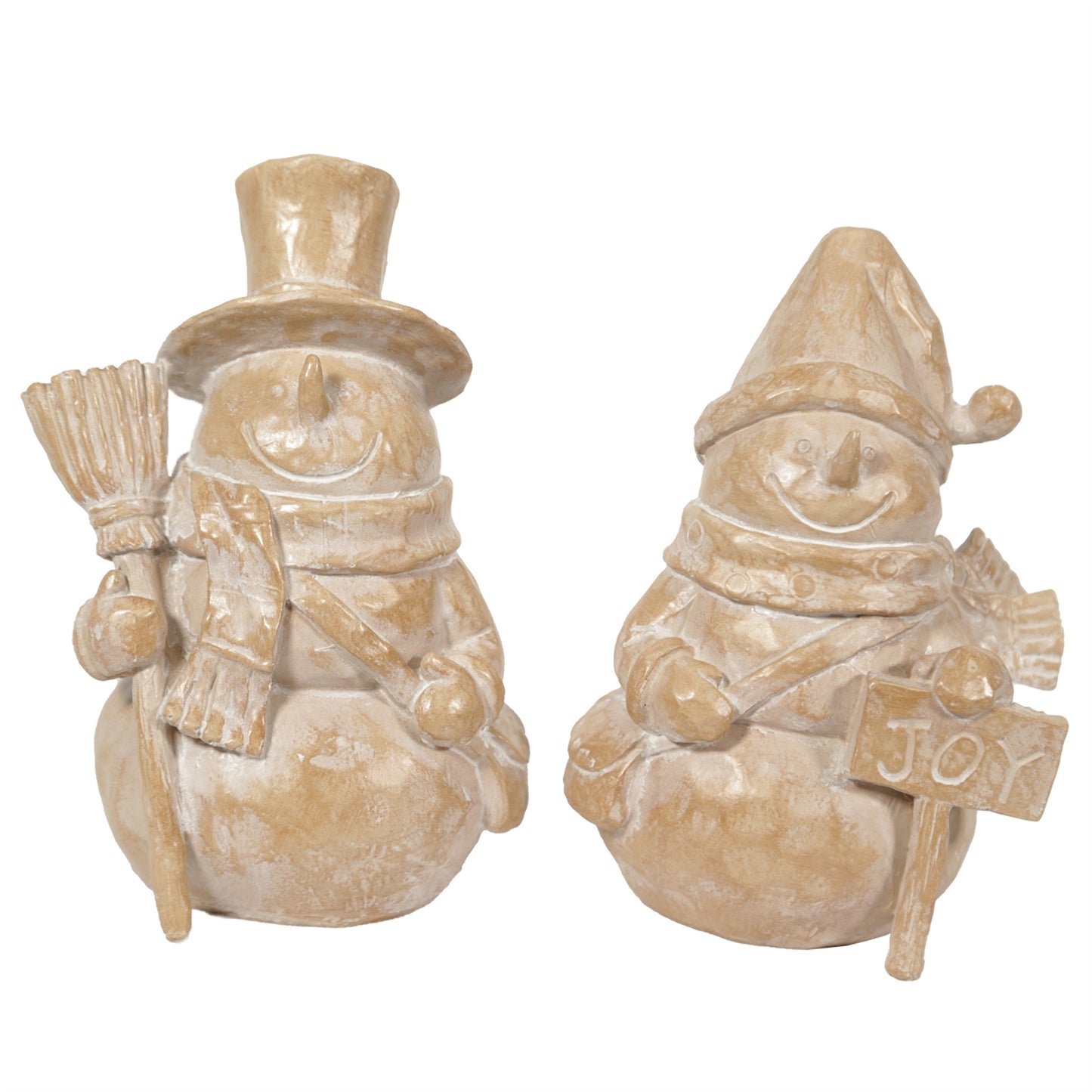 Set/2 Joy and Broom Snowmen