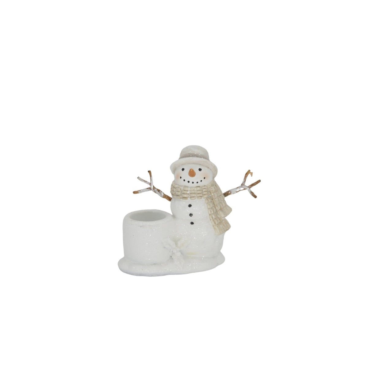 Snowfall Snowman Taper Holder