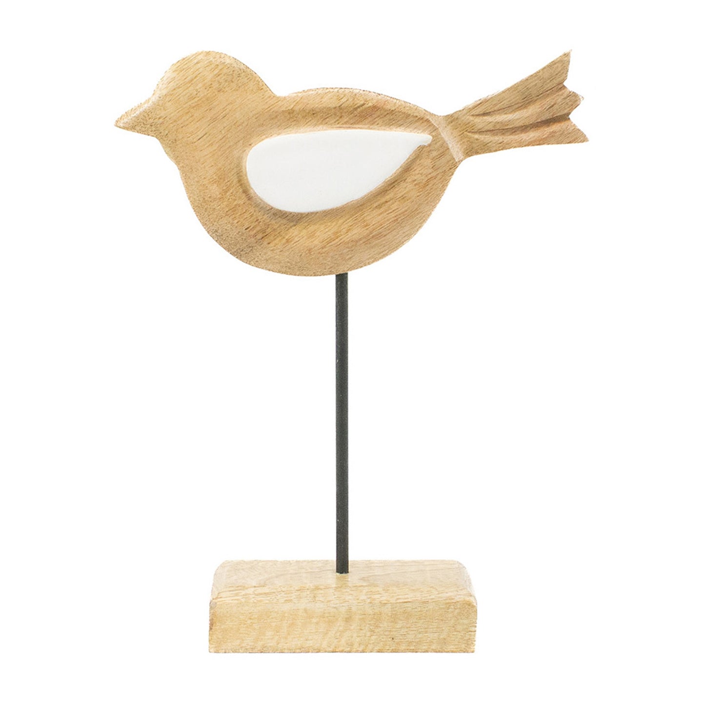Wood Cutout Bird on Stand 5.5"