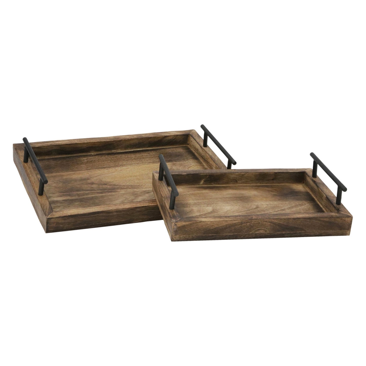 Set of 2 Mango Rectangular Trays