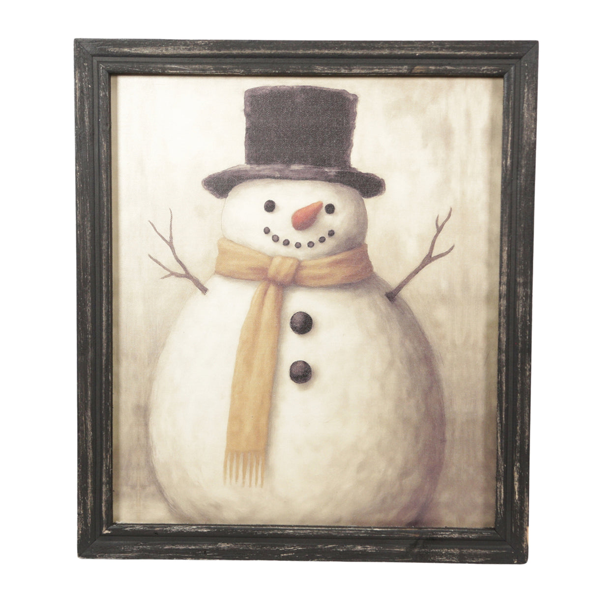 Top Hat 2 Stack Snowman Frame