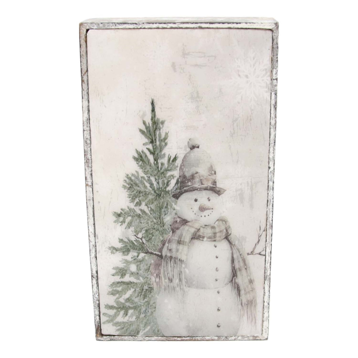 Vintage Snowman Block