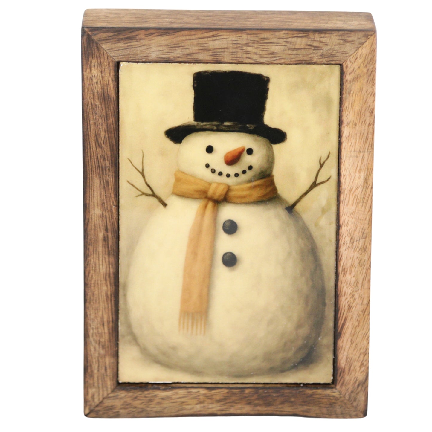 Top Hat Snowman Block