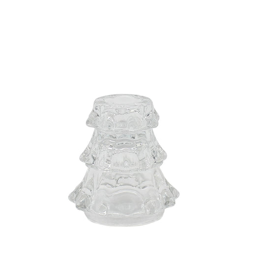 Small Glass Tree Taper Holder