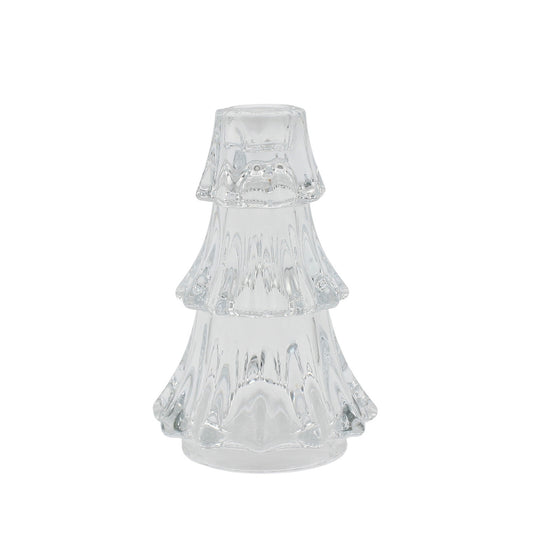 Large Glass Tree Taper Holder