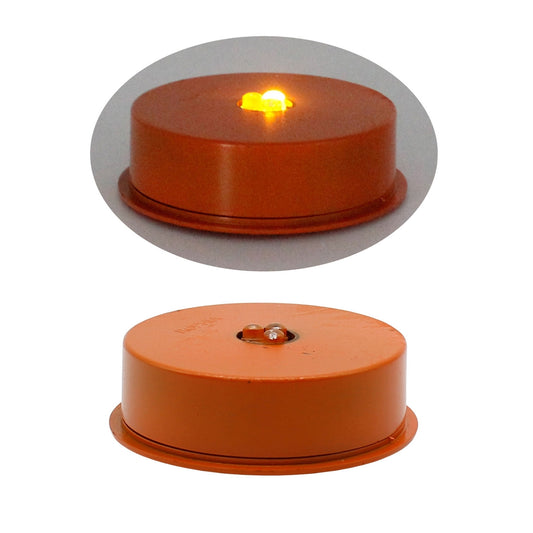 Orange Puck Light