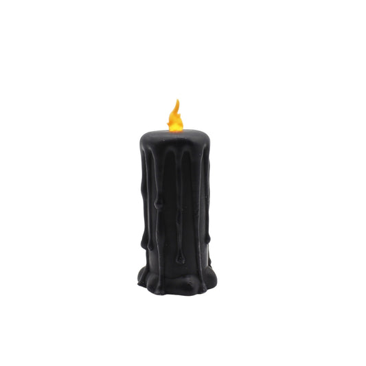 Short Black Melting LED Candle