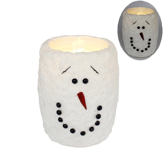 Small Snowman Water fountain LED Candle
