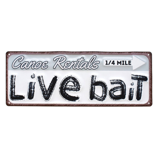 Live Bait Sign
