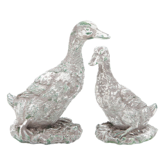 Set of 2 Rustic Ducks