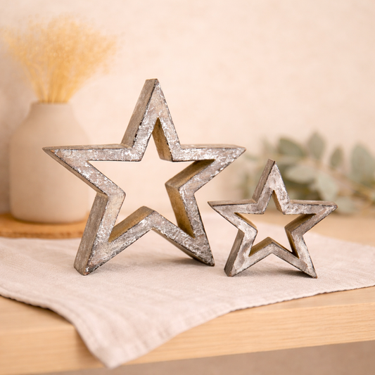 Vintage Set of 2 Star Stands