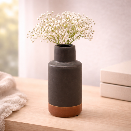 Black and Tan Vase