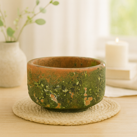 6" Oval Rustic Green Planter