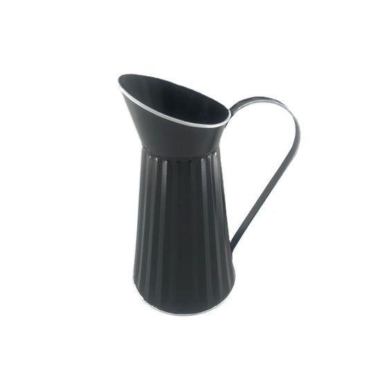 11" Black Enamel Pitcher