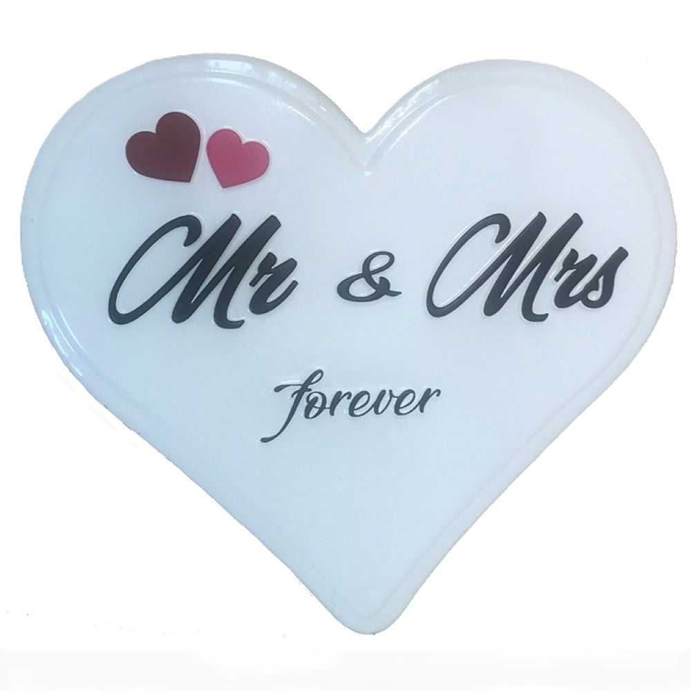 Enamel Mr & Mrs Heart Sign