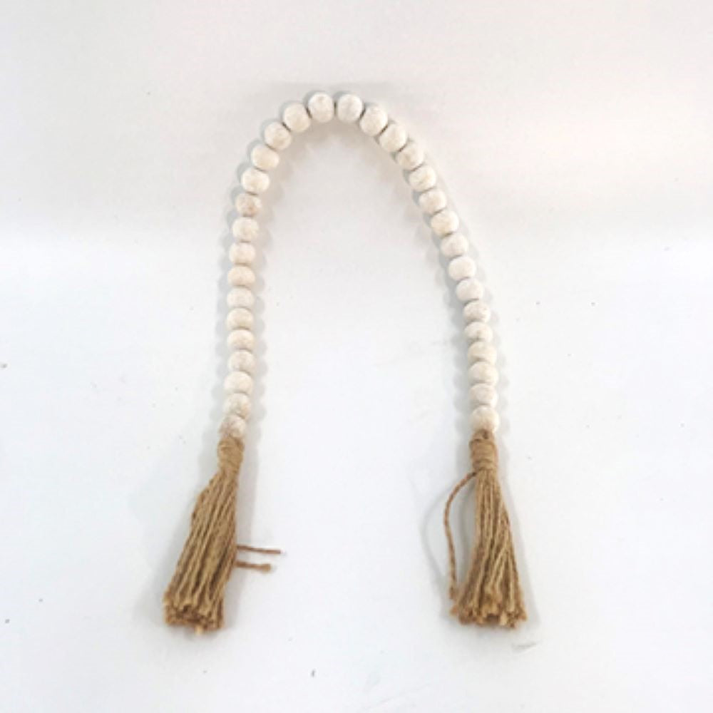 24"Whitewashed Bead Garland