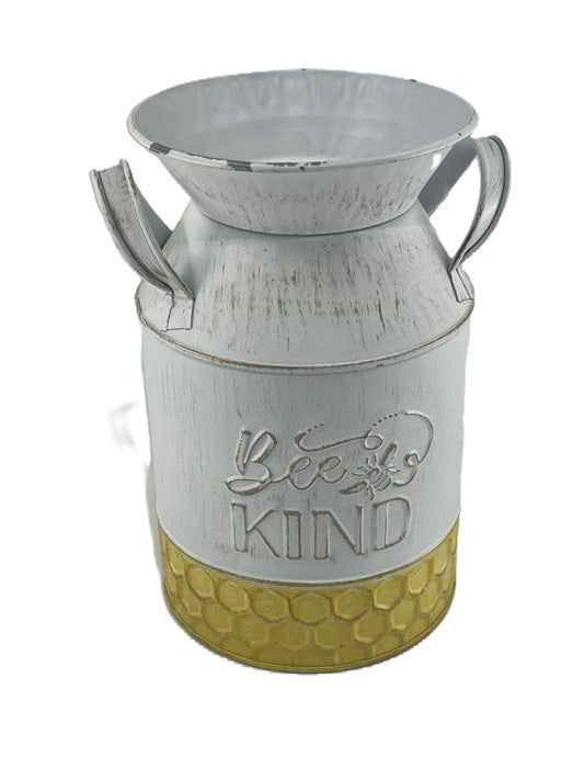 Bee Kind Milk Can