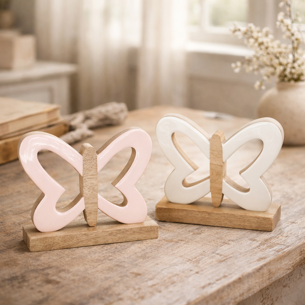 Set of 2 Butterfly Stands