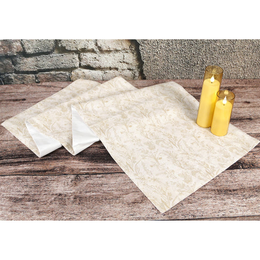 Golden Flower Table Runner
