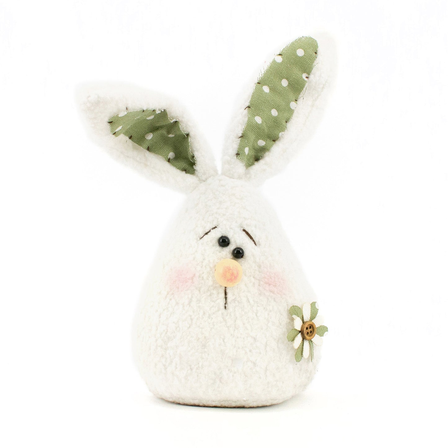 Green Ear Plush Bunny Head