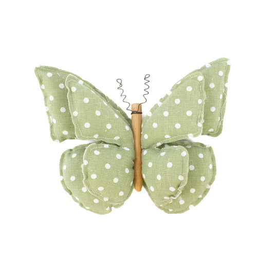 Green Polka Dot Butterfly Stack