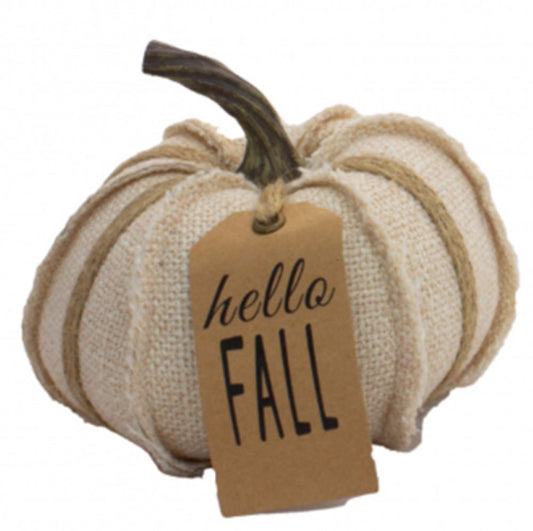 5" Hello Fall Pumpkin