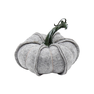 5" Gray Felt Pumpkin