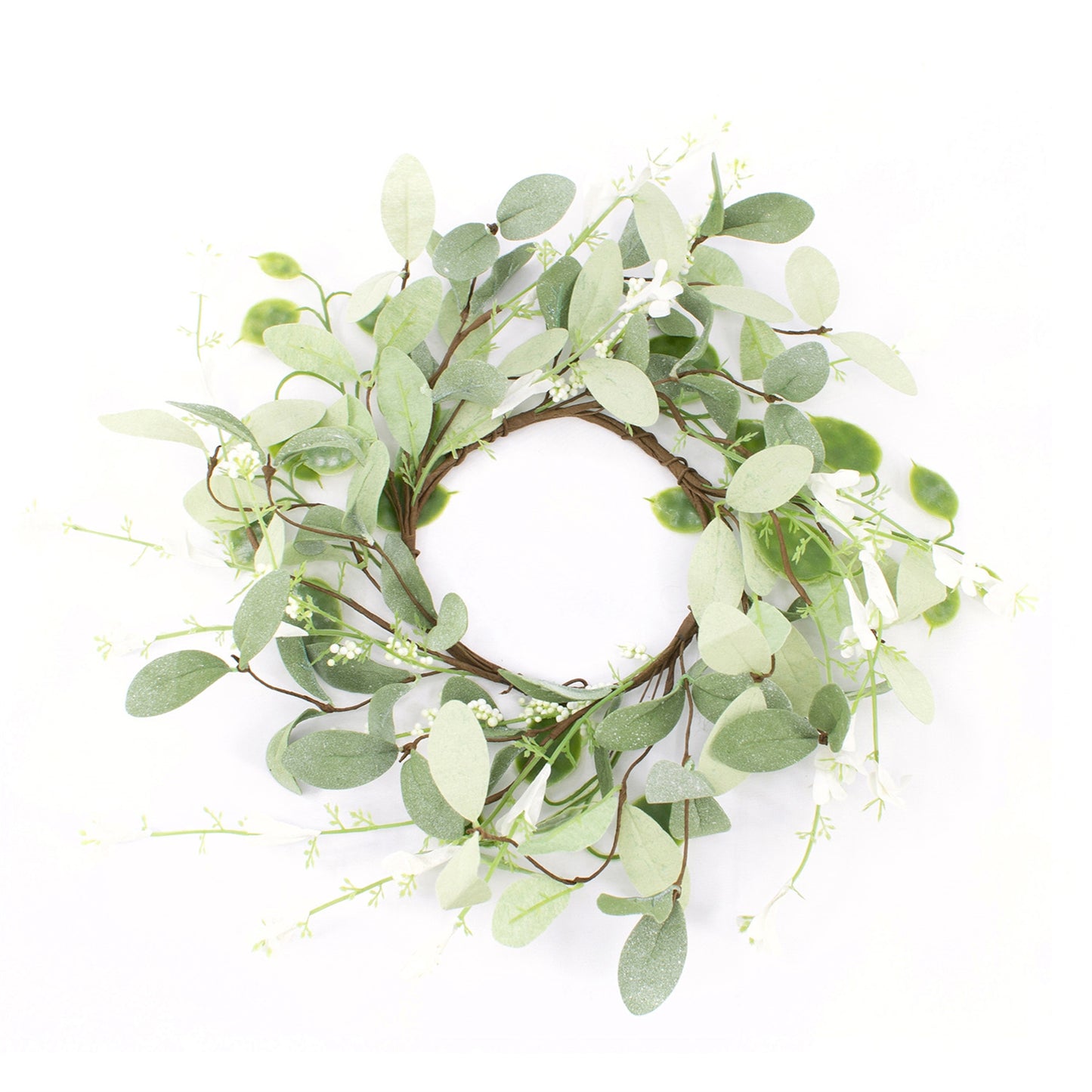 Green Leaf Candle Ring