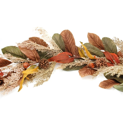 96" Bay leaf & Pinecone Garland