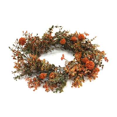 6.5" Fall Pincushion Candle Ring