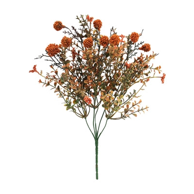 14" Fall Pincushion Spray