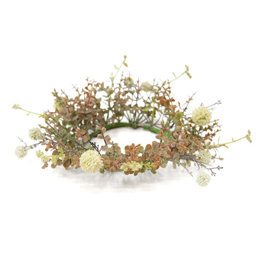 Cream Pincushion Candle Ring