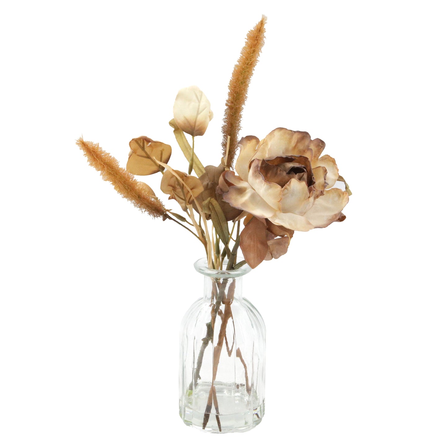 Fall Flower Glass Vase