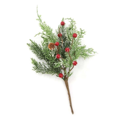 Cedar and Red Berry Pick 12"