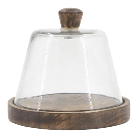 Dark Wood Tall Mini Cloche