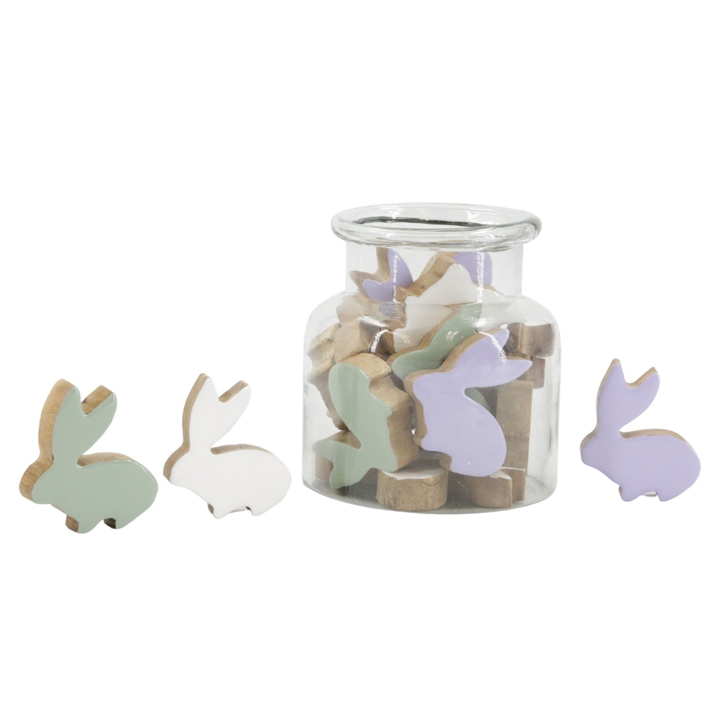 18 Violet Meadow Bunnies in Jar