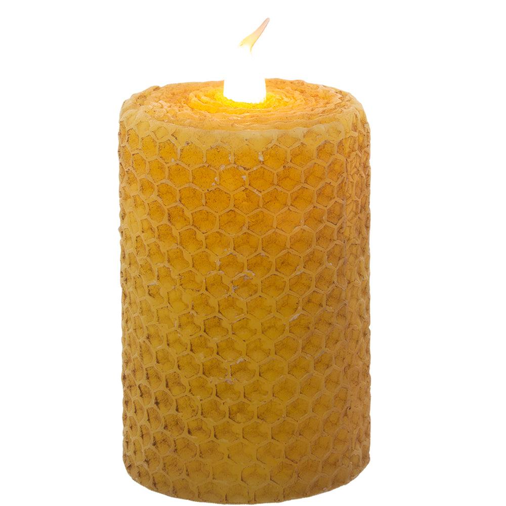 Honeycomb Votiver Candle w/Timer